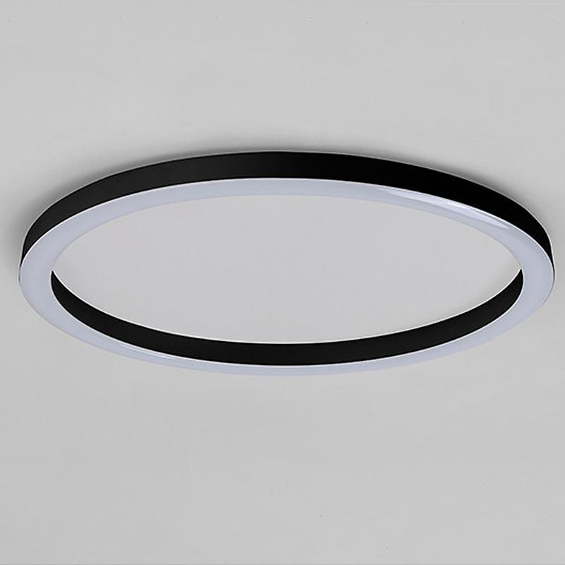 16'' Modern Simple Circle Flush Mount LED Lights Dimmable Ceiling Lights with Remote