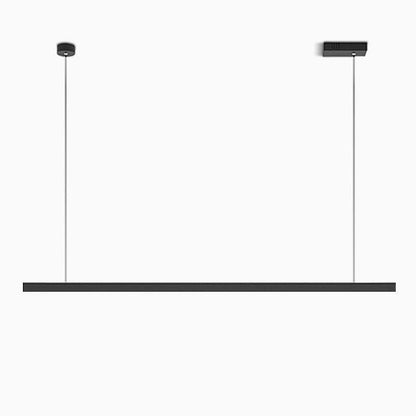 Modern Linear Farmhouse Black Chandelier