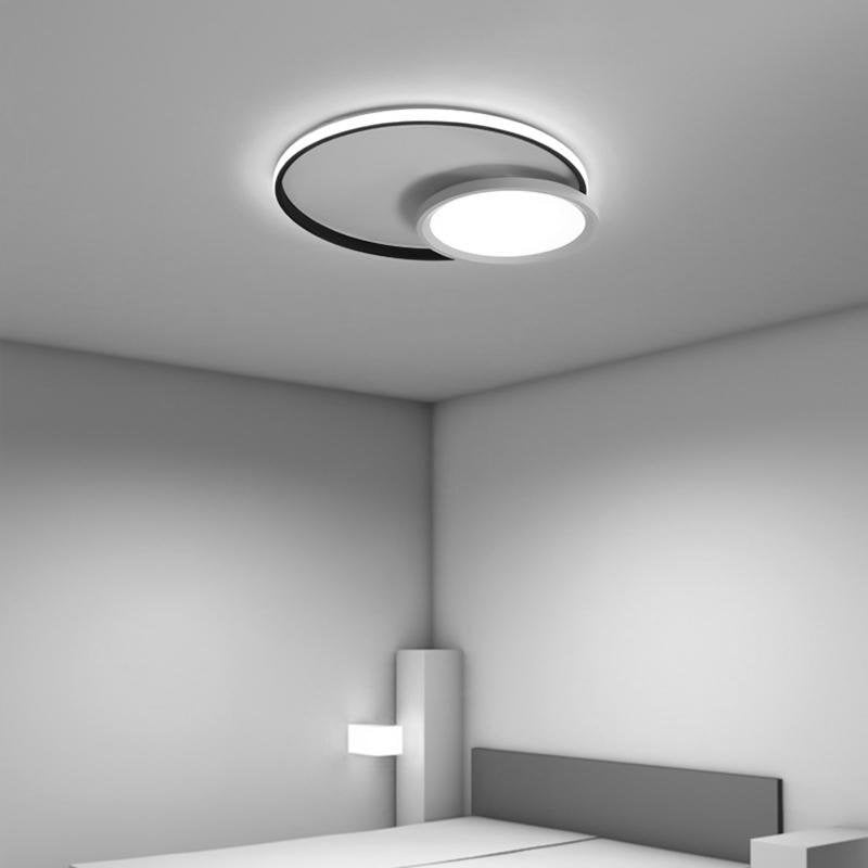 Overlap Round Black Flush Mount Ceiling Lights Kitchen Dining Room Ceiling Lights