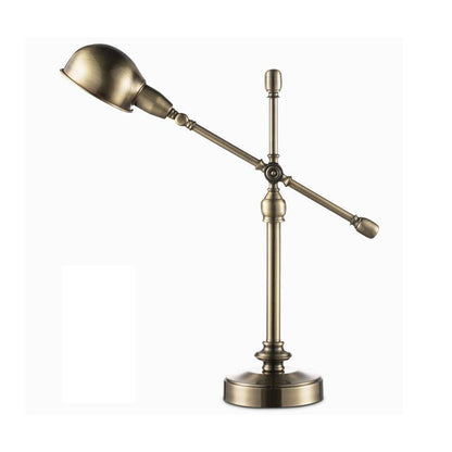 Vintage Metallic Dome Adjustable Desk Lamp with Flexible Arm for Study and Office