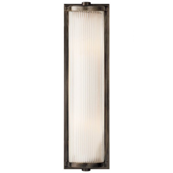 Bathroom Wall Sconce, 2-Light, Bronze, Frosted Glass, 18"H (TOB 2141BZ-FG 2CVGP)