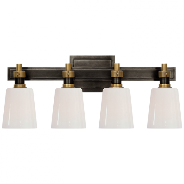 Bath Wall Sconce, 4-Light, Bronze, 8"H (TOB 2153BZ/HAB-WG CTWK2)