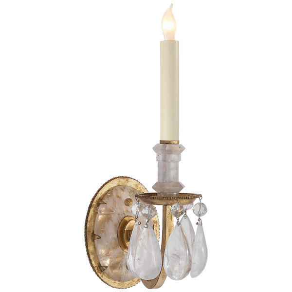 Single Wall Sconce, 1-Light, Gilded Iron, 16.75"H (TOB 2235GI 2G21Y)