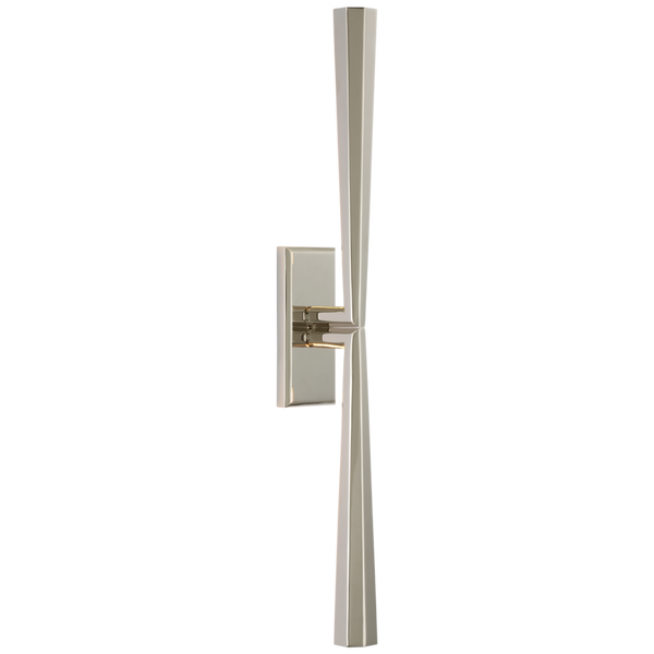 Linear Wall Sconce, 1-Light, LED, Polished Nickel, 25"H (TOB 2716PN CU2EY)