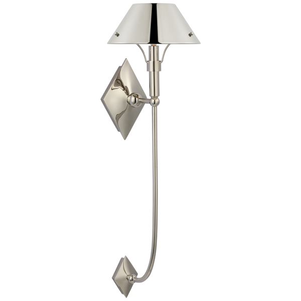 XL Wall Sconce, 1-Light, Polished Nickel, 30"H (TOB 2723PN-PN CX51R)