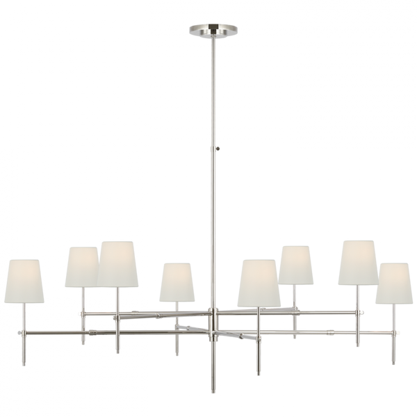 Two Tier Chandelier - Polished Nickel