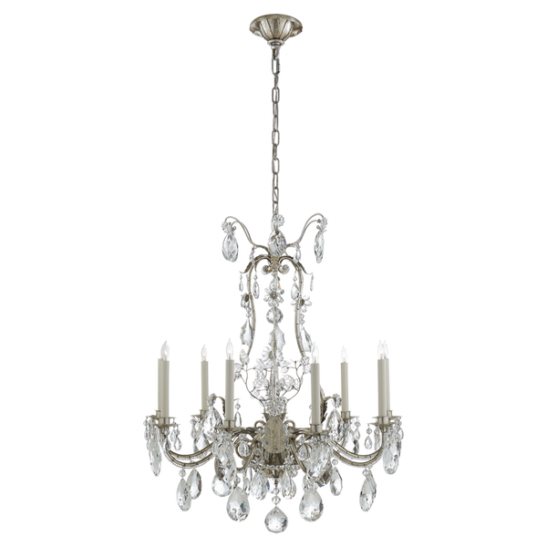 Chandelier, 9-Light, Burnished Silver Leaf, 31"W (TOB 5470BSL 2R519)