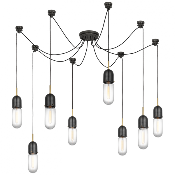 Chandelier, 8-Light, Bronze, Brass, 25"H (TOB 5645BZ/HAB-CG-8 D33EE)