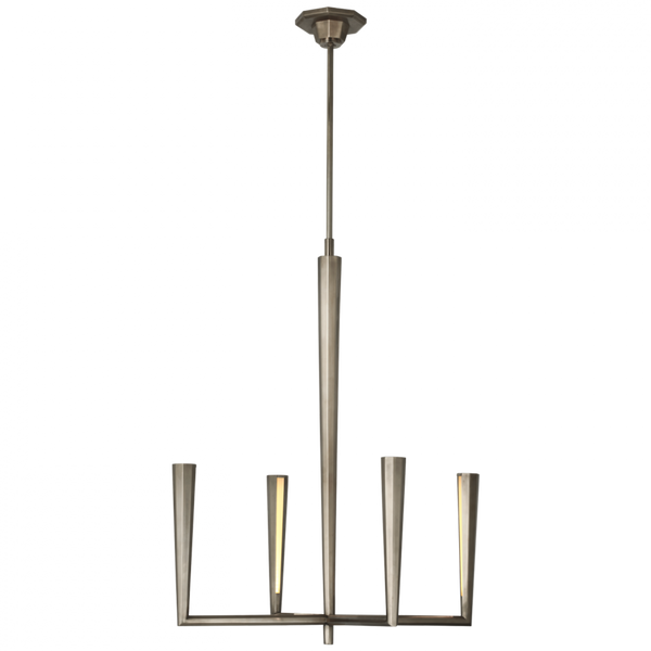 Small Chandelier, 1-Light, LED, Nickel, 26"W (TOB 5710AN CU2EG)