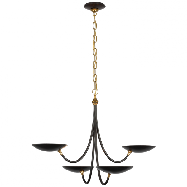 Medium Chandelier - Hand-Rubbed Antique Brass and Bronze