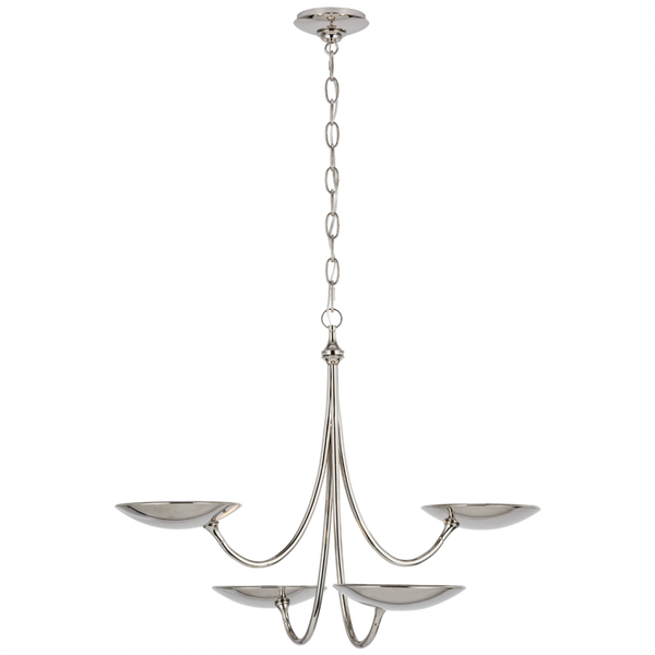 Medium Chandelier - Polished Nickel