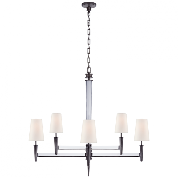 Chandelier, 8-Light, Bronze, Crystal, 42.5"W (TOB 5943BZ-L CPZQ7)