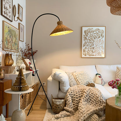 Tana Woven Free-standing Lamp Floor Lamp