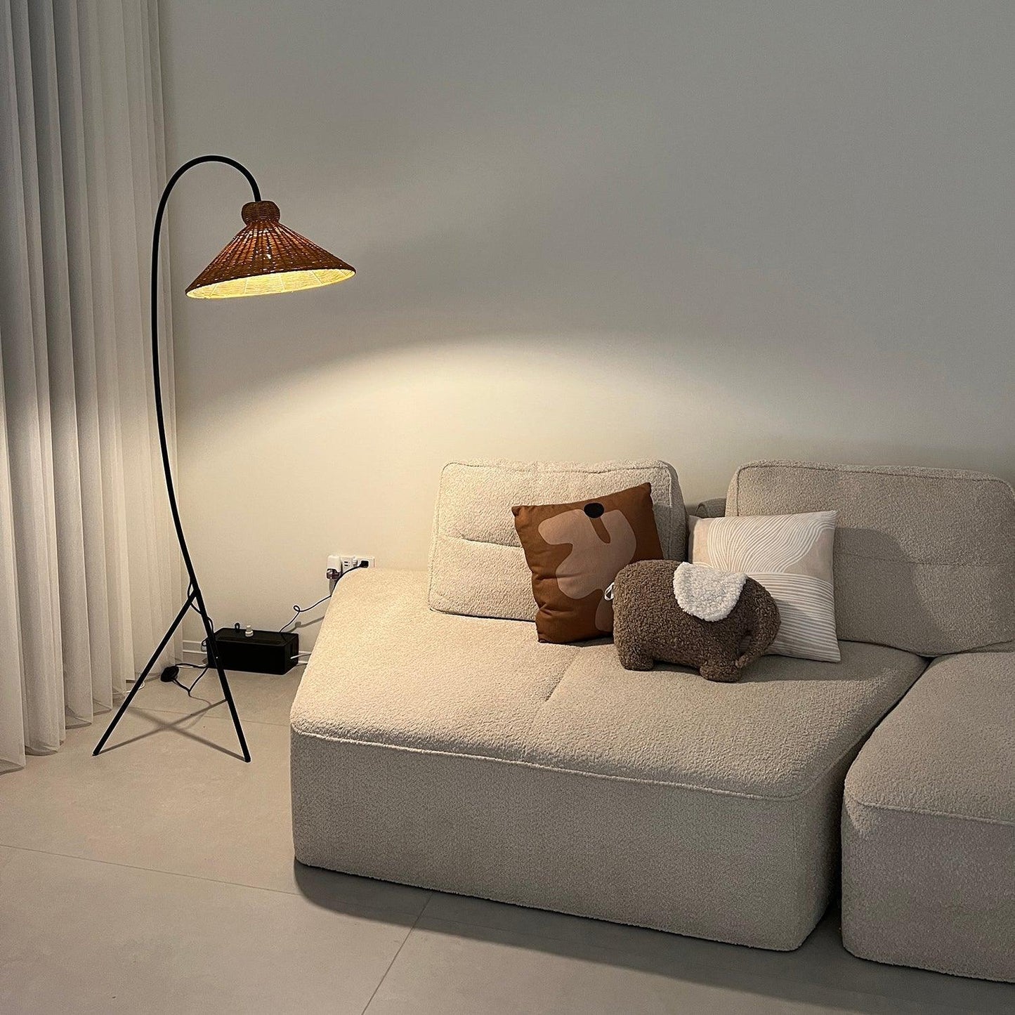 Tana Woven Free-standing Lamp Floor Lamp