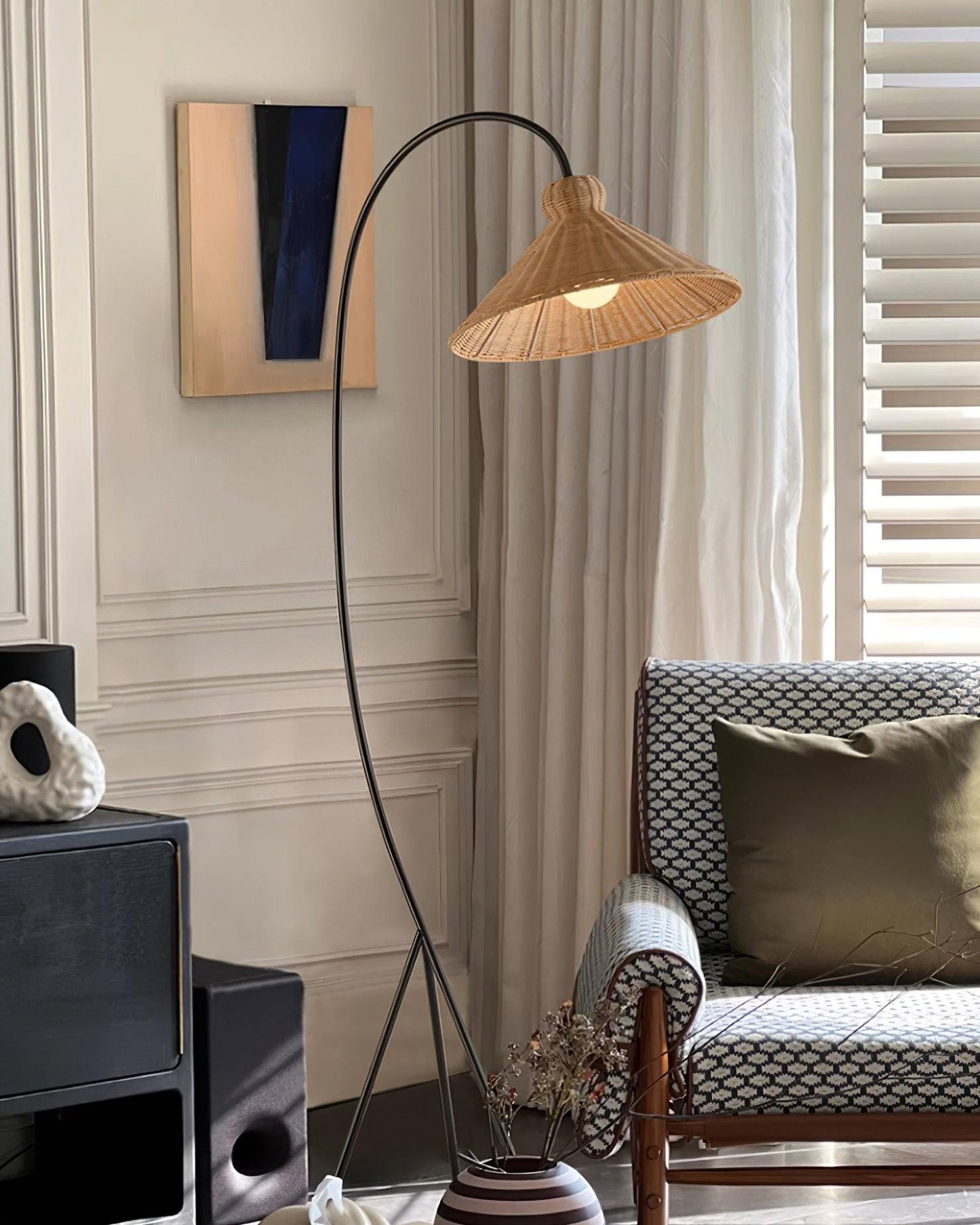 Tana Woven Free-standing Lamp Floor Lamp