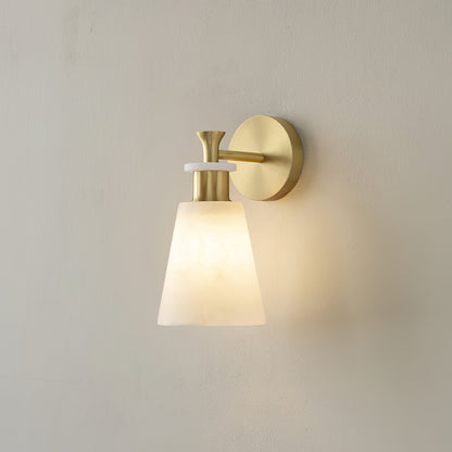 Tapered Alabaster Wall-mounted lamp Wall Sconce