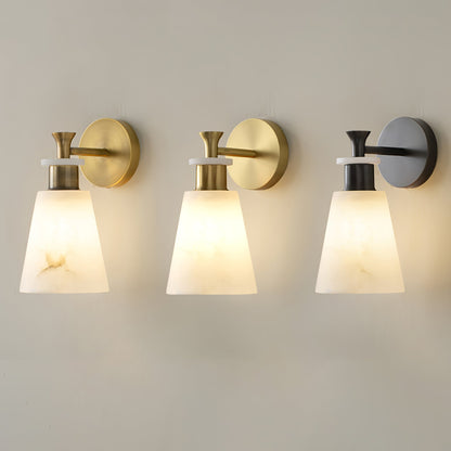 Tapered Alabaster Wall-mounted lamp Wall Sconce