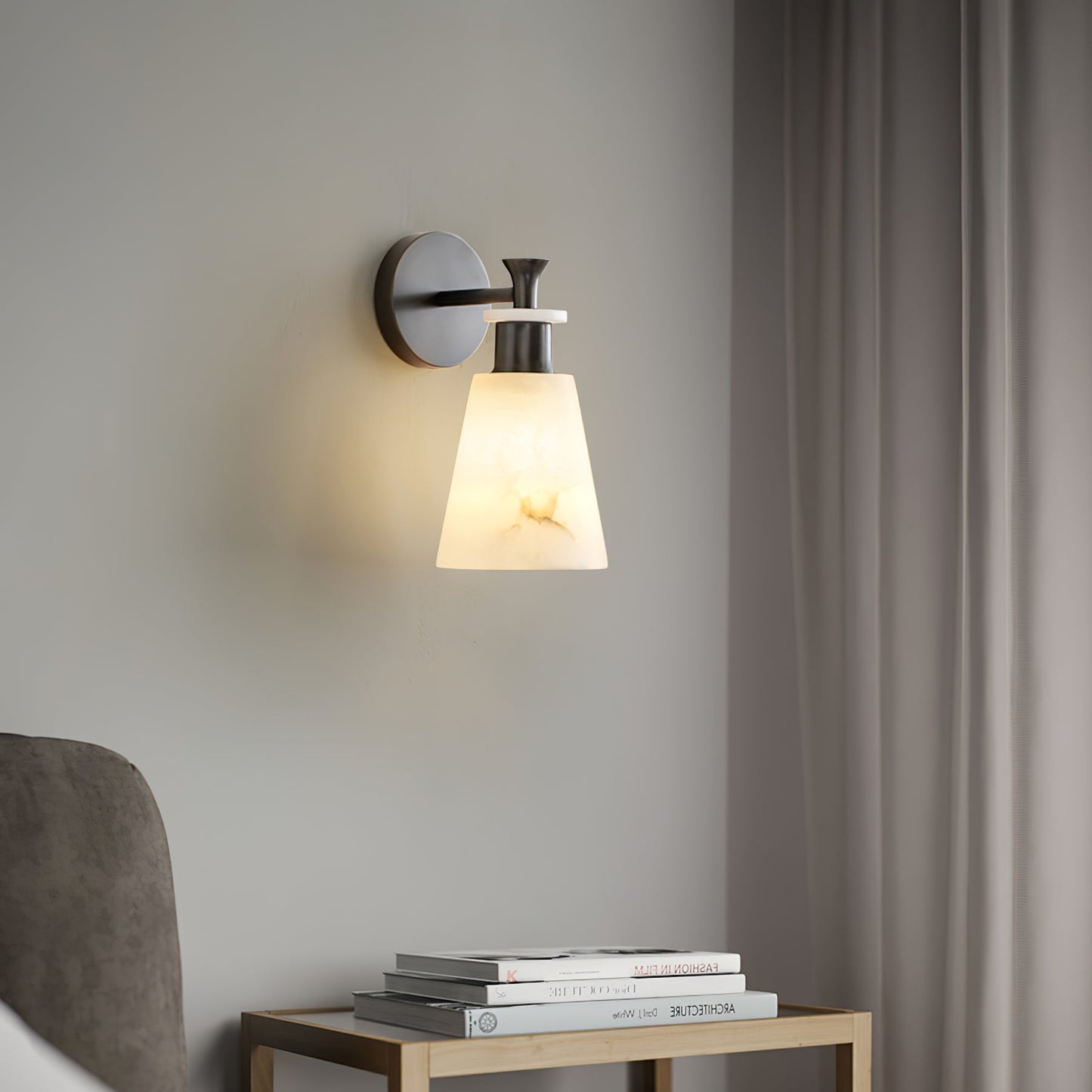 Tapered Alabaster Wall-mounted lamp Wall Sconce