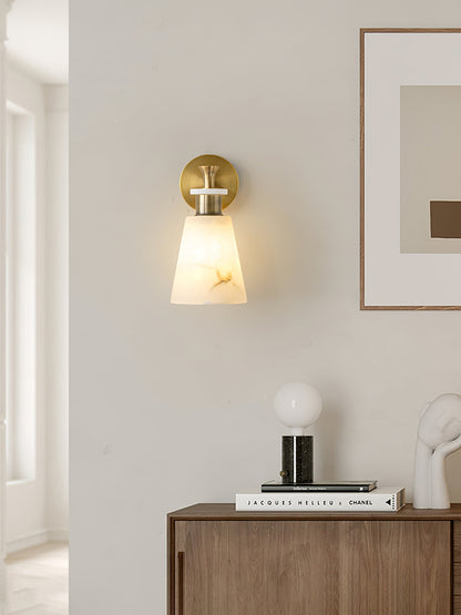 Tapered Alabaster Wall-mounted lamp Wall Sconce