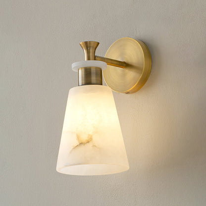 Tapered Alabaster Wall-mounted lamp Wall Sconce