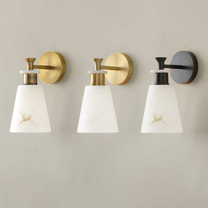 Tapered Alabaster Wall-mounted lamp Wall Sconce