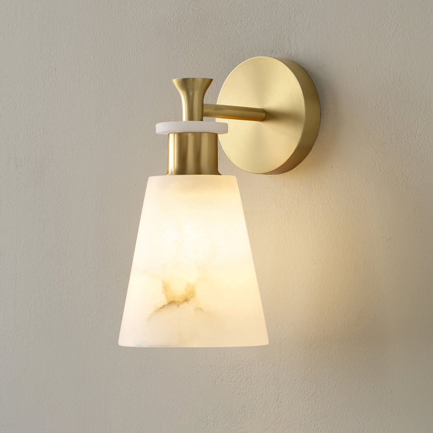 Tapered Alabaster Wall-mounted lamp Wall Sconce