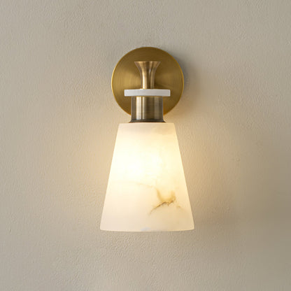 Tapered Alabaster Wall-mounted lamp Wall Sconce