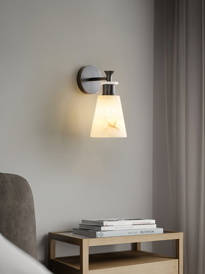 Tapered Alabaster Wall-mounted lamp Wall Sconce