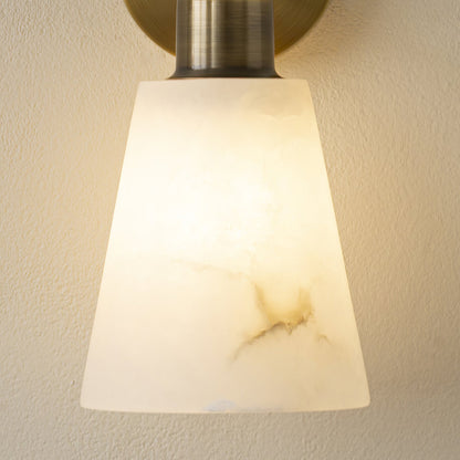 Tapered Alabaster Wall-mounted lamp Wall Sconce