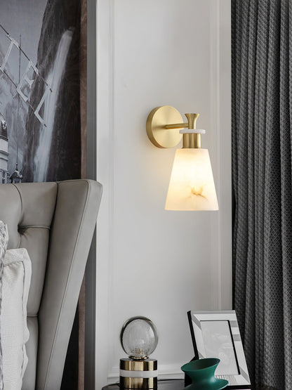 Tapered Alabaster Wall-mounted lamp Wall Sconce