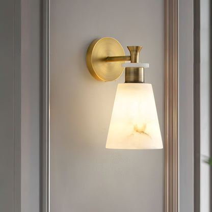 Tapered Alabaster Wall-mounted lamp Wall Sconce