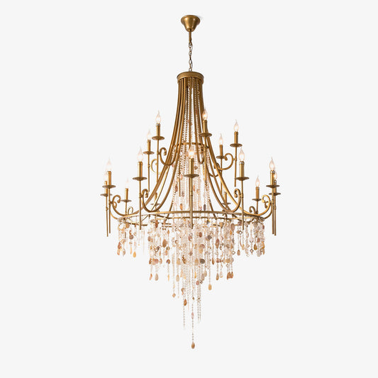 Tatum Lux Shell Crystal Pendant light Chandelier