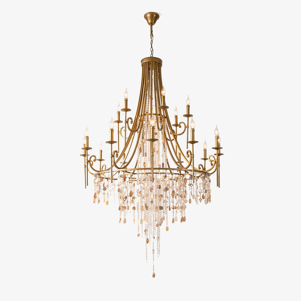 Tatum Lux Shell Crystal Pendant light Chandelier