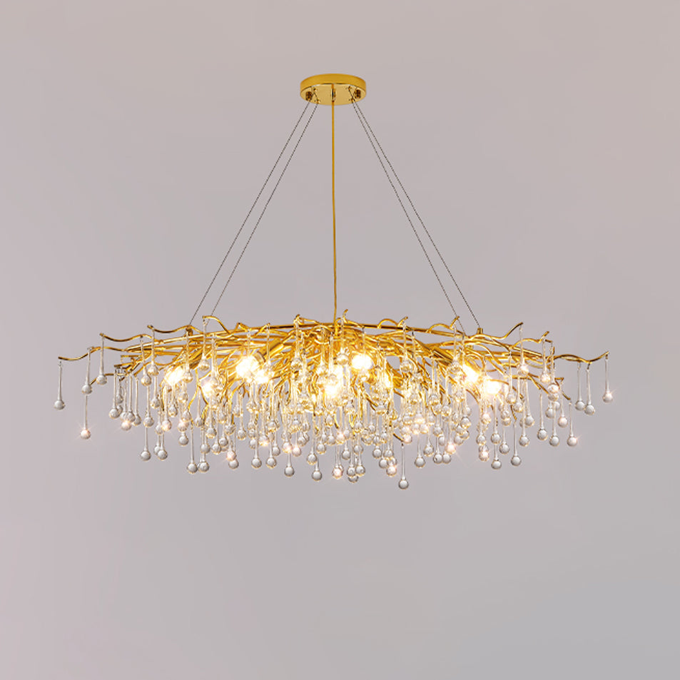 Teardrop Crystal Electrolier Chandelier