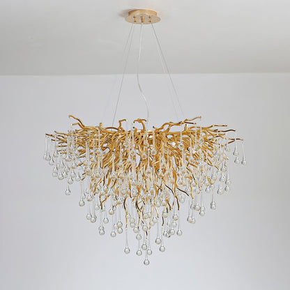 Teardrop Crystal Electrolier Chandelier