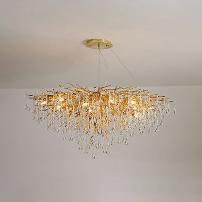 Teardrop Crystal Electrolier Chandelier