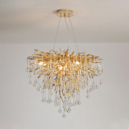 Teardrop Crystal Electrolier Chandelier