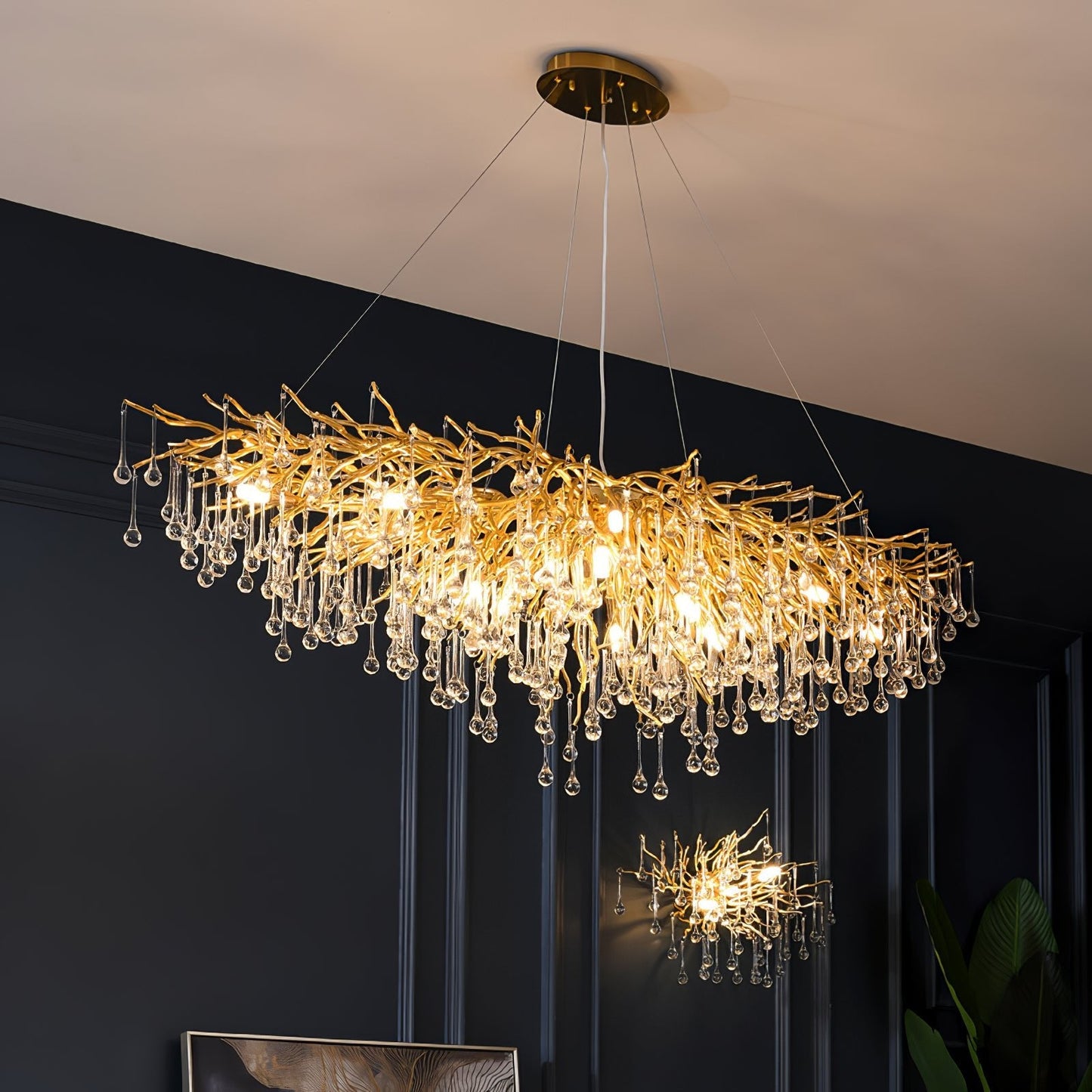 Teardrop Crystal Electrolier Chandelier