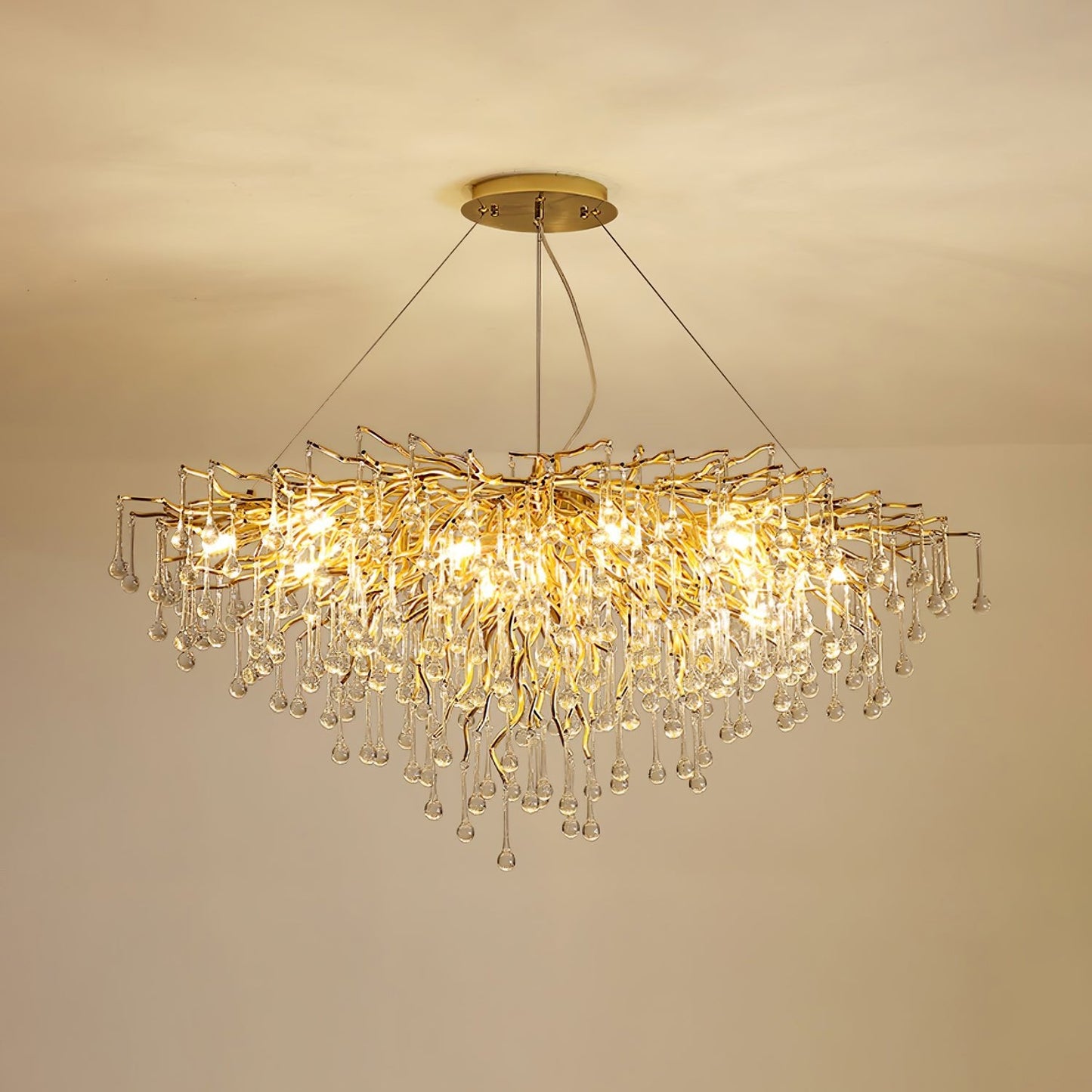 Teardrop Crystal Electrolier Chandelier