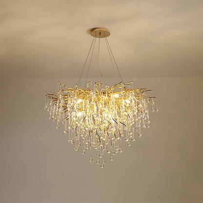 Teardrop Crystal Electrolier Chandelier