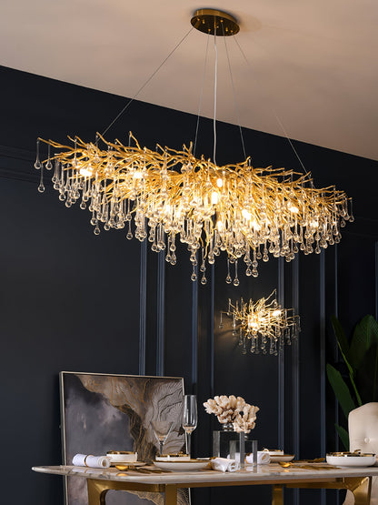 Teardrop Crystal Electrolier Chandelier