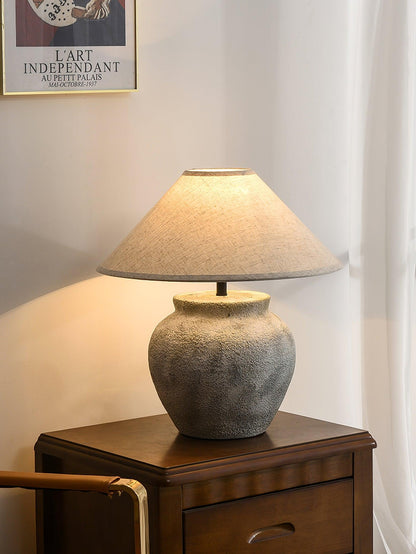 Terra Cotta Etruscan Urn Portable lamp Table Lamp