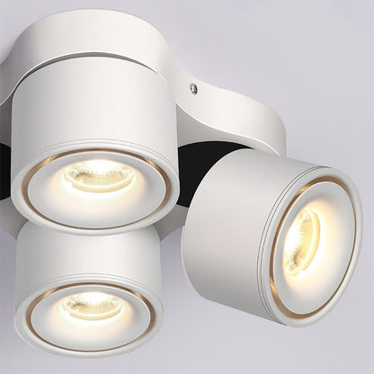 Three-heads Rotating Folding Flush mount light Ceiling Lamp