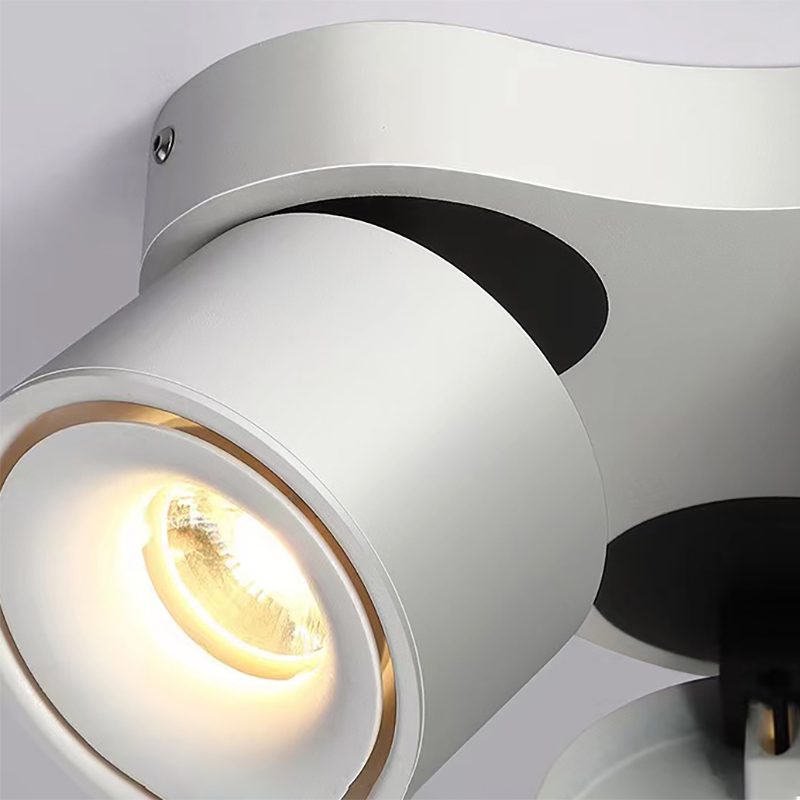 Three-heads Rotating Folding Flush mount light Ceiling Lamp