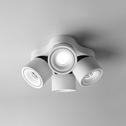 Rotating Folding Three Head Flush mount light Spotlight