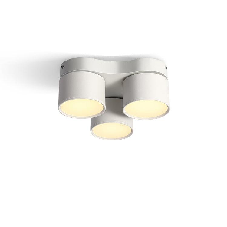 Rotating Folding Three Head Flush mount light Spotlight