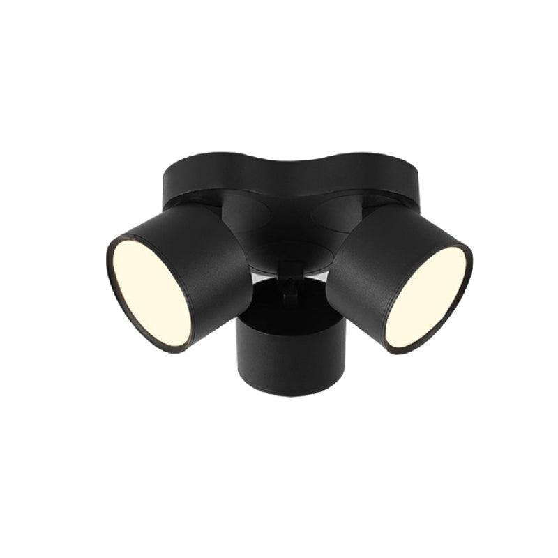 Rotating Folding Three Head Flush mount light Spotlight