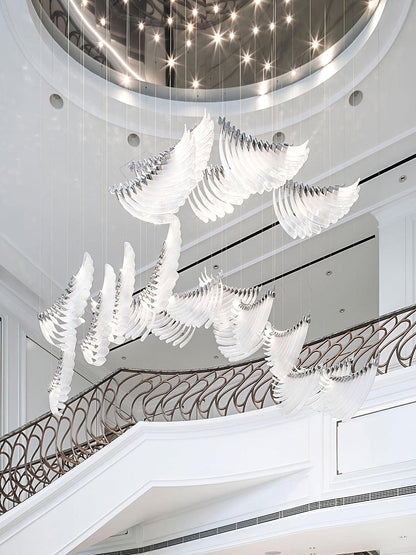 Tiered Palmette Electrolier Chandelier