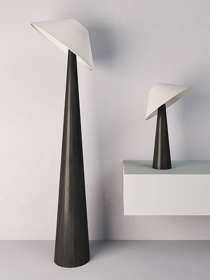 Tilt Hat Wooden Standing Lamp Floor Lamp