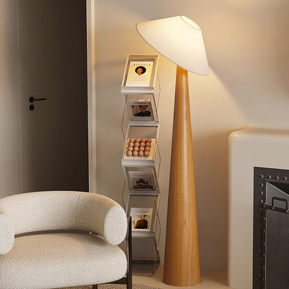 Tilt Hat Wooden Standing Lamp Floor Lamp